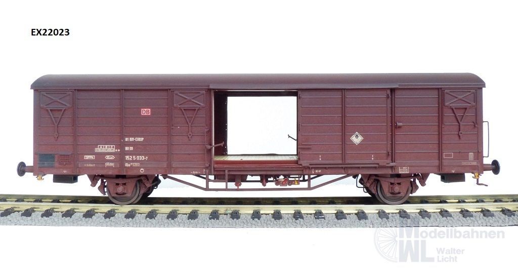 web EX22023 Exact Train 22023 - Güterwagen gedeckt DB Ep.V Gbs 258 H0/GL